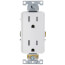 Decora Plus Tamper Resistant Duplex Receptacle - White (15A, 125V, 2P)