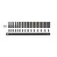 3/8" Drive Deep 6-Point Impact Socket Set with Rail, 15-Piece (1/4-1")