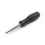 6-in-1 Phillips/Slotted Driver (#1 x 3/16", #2 x 1/4", Black)