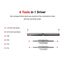 6-in-1 Torx Driver (T10 x T15, T20 x T25, Red)