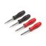 6-in-1 Driver Set, 4-Piece (Phillips, Slotted, Torx, Square)
