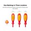 3.5mm Slotted Insulated Screwdriver (4" Shank)