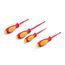 Phillips, Slotted, Square Insulated Screwdriver Set, 4-Piece (#2, 5.5 - 6.5mm, #2)