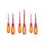 Phillips, Slotted, Square Insulated Screwdriver Set, 6-Piece (#1 - #2, 5.5 - 6.5mm, #1 - #2)