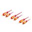 Phillips, Slotted, Square Insulated Screwdriver Set, 6-Piece (#1 - #2, 5.5 - 6.5mm, #1 - #2)