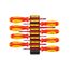 Phillips, Slotted, Square Insulated Screwdriver Set w/ Black Modular Organizers, 8-Piece (#1 - #2, 3.5 - 6.5mm, #1 - #2)