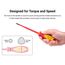 Phillips, Slotted, Square Insulated Screwdriver Set w/ Red Modular Organizers, 8-Piece (#1 - #2, 3.5 - 6.5mm, #1- #2)