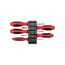 Slotted Screwdriver Set w/ Black Modular Organizers - 4" Shanks, 5-Piece (1/8"- 3/8")