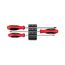 Phillips Screwdriver Set w/ Black Modular Organizers - 8" Shanks, 3-Piece (#1 - #3)