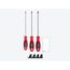 Phillips Screwdriver Set w/ Black Modular Organizers - 8" Shanks, 3-Piece (#1 - #3)