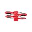 Phillips Screwdriver Set w/ Red Modular Organizers - 4" Shanks, 4-Piece (#0  - #3)
