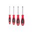 Square Screwdriver Set - 4" Shanks, 4-Piece (#0 - #3)