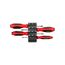Square Screwdriver Set w/ Black Modular Organizers - 4" Shanks, 4-Piece (#0 - #3)