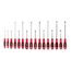Slotted Screwdriver Set - 4", 8" Shanks, 16-Piece (3 - 14mm)