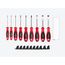 Slotted Screwdriver Set w/ Black Modular Organizers - 4" Shanks, 9-Piece (3 - 14mm)