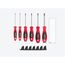 Slotted Screwdriver Set w/ Black Modular Organizers - 4" Shanks, 6-Piece (3 - 8mm)