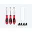 Slotted Screwdriver Set w/ Black Modular Organizers - 4" Shanks, 3-Piece (10 - 14mm)