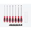 Slotted Screwdriver Set w/ Black Modular Organizers - 8" Shanks, 7-Piece (4 - 14mm)