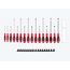 Slotted Screwdriver Set w/ Black Modular Organizers - 4", 8" Shanks, 16-Piece (3 - 14mm)