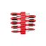 Slotted Screwdriver Set w/ Red Modular Organizers - 4" Shanks, 9-Piece (3 -14mm)