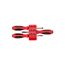 Slotted Screwdriver Set w/ Red Modular Organizers - 4" Shanks, 3-Piece (10 - 14mm)