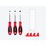 Slotted Screwdriver Set w/ Red Modular Organizers - 4" Shanks, 3-Piece (10 - 14mm)