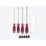 Slotted Screwdriver Set w/ Black Modular Organizers - 8" Shanks, 4-Piece (4 - 8mm)
