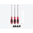 Slotted Screwdriver Set w/ Black Modular Organizers - 8" Shanks, 3-Piece (10 - 14mm)