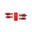 Slotted Screwdriver Set w/ Red Modular Organizers - 8" Shanks, 4-Piece (4 - 8mm)