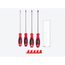 Slotted Screwdriver Set w/ Red Modular Organizers - 8" Shanks, 4-Piece (4 - 8mm)