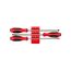 Slotted Screwdriver Set w/ Red Modular Organizers - 8" Shanks, 3-Piece (10 - 14mm)