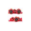Slotted Screwdriver Set w/ Red Modular Organizers - 8" Shanks, 3-Piece (10 - 14mm)
