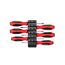 Torx Screwdriver Set w/ Black Modular Organizers - 4" Shanks, 6-Piece (T10 - T30)