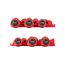 Torx Screwdriver Set w/ Red Modular Organizers - 4" Shanks, 6-Piece (T10 - T30)