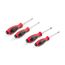 Phillips and Slotted Screwdriver Set - 4" Shanks, 4-Piece (#1 - #2, 5.5 - 6.5mm)