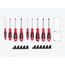 Phillips and Slotted Screwdriver Set w/ Black Modular Organizers - 4" Shanks, 9-Piece (#0 - #3, 1/8"- 3/8")