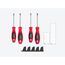 Phillips and Slotted Screwdriver Set w/ Black Modular Organizers - 4" Shanks, 4-Piece (#1 - #2, 5.5 - 6.5mm)