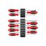 Phillips and Slotted Screwdriver Set w/ Black Modular Organizers - 8" Shanks, 10-Piece (#1 - #3, 4 - 14mm)