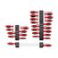 Phillips and Slotted Screwdriver Set w/ Black Modular Organizers - 4", 8", 18" Shanks, 26-Piece (#0 - #4, 3 - 14mm)