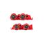 Phillips and Slotted Screwdriver Set w/ Red Modular Organizers - 4" Shanks, 4-Piece (#1 - #2, 3/16"- 1/4")