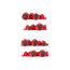 Phillips and Slotted Screwdriver Set w/ Red Modular Organizers - 4" Shanks, 9-Piece (#0 - #3, 1/8"- 3/8")