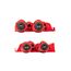 Phillips and Slotted Screwdriver Set w/ Red Modular Organizers - 4" Shanks, 4-Piece (#1 - #2, 5.5 - 6.5mm)