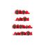 Phillips and Slotted Screwdriver Set w/ Red Modular Organizers - 4" Shanks, 10-Piece (#0 - #3, 3 - 8mm)