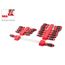 Phillips and Slotted Screwdriver Set w/ Red Modular Organizers - 4", 8", 18" Shanks, 26-Piece (#0 - #4, 3 - 14mm)