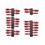 Phillips, Slotted, Torx, Square Screwdriver Set w/ Black Modular Organizers - 4" Shanks (35-Piece)