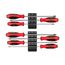 Phillips and Slotted Screwdriver Set w/ Black Modular Organizers - 8" Shanks, 7-Piece (#1 - #3, 4 - 8mm)