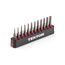 4mm Star Bit Set w/ Rail, 12-Piece (T1 - T20)