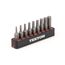 1/4" Hex Bit Set with Rail, 9-Piece (5/64-1/4")