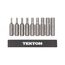 1/4" Hex Bit Set with Rail, 9-Piece (5/64-1/4")