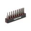 1/4" Metric Hex Bit Set with Rail, 9-Piece (2-6mm)